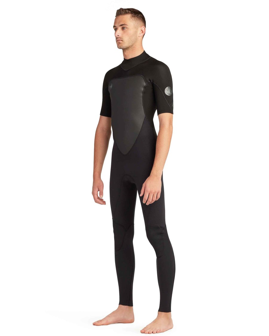 Men SDI Wetsuits | Phoenix 2/2Mm Chest Men'S Chest-Zip Fullsuit Black