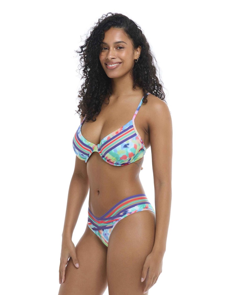 Swimwear SGS D-F Cup Tops | Posy Solo D-F Cup Bikini Top Multi