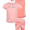 Kids Babyfair Apparel & Activewear | Toddler Girls' Three-Piece Swirl Set Pink