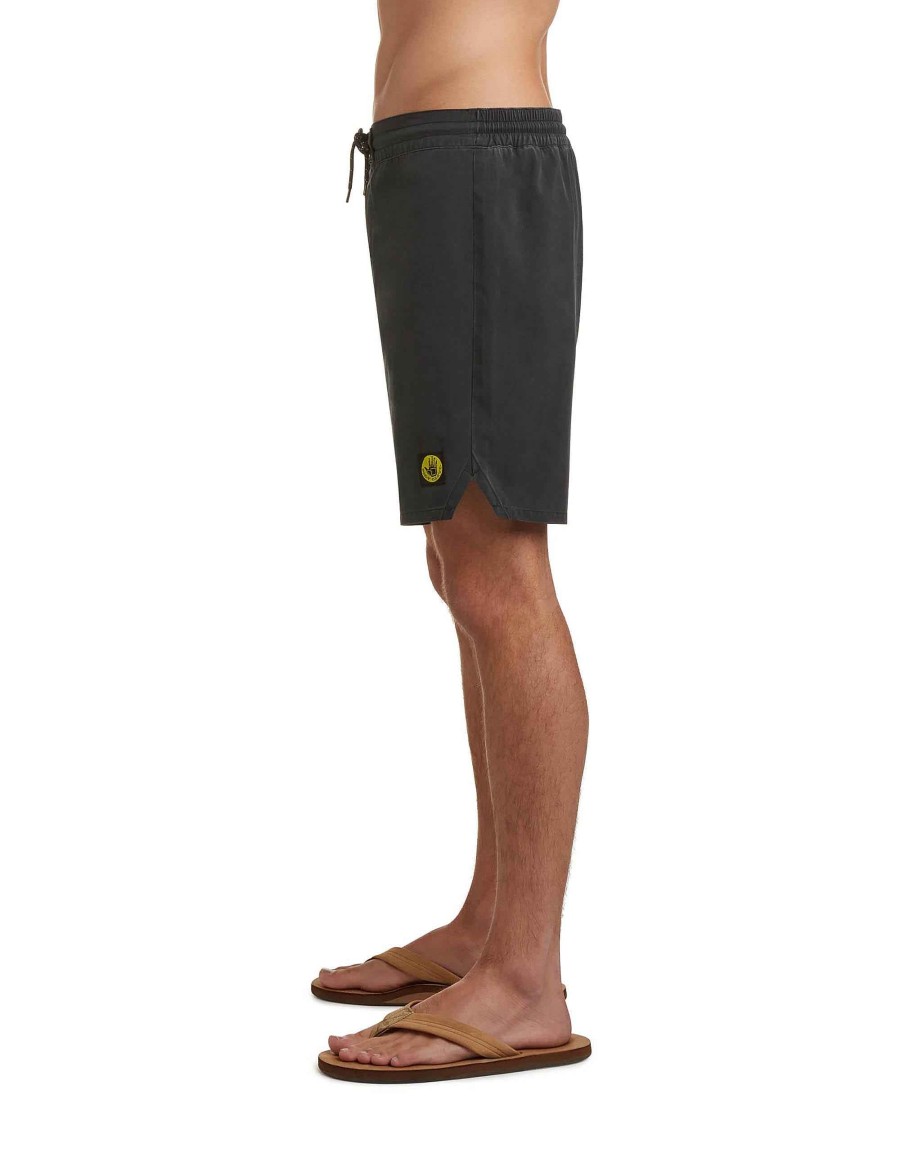 Swimwear Jerry Leigh Boardshorts | Floaters 19" Comfort Boardshorts Black