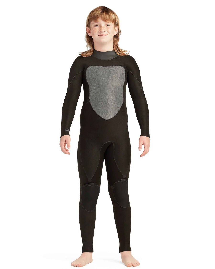 Kids SDI Kids' Wetsuits | Phoenix 4/3Mm Back-Zip Youth Fullsuit Black