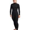 Women SDI Wetsuits | Women'S Gold Cell 3/2Mm Chest Zip Fullsuit Black