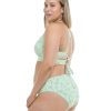 Swimwear SGS Plus Size Swimwear | Salt Cay Plus Size Retro Swim Bottom Mint