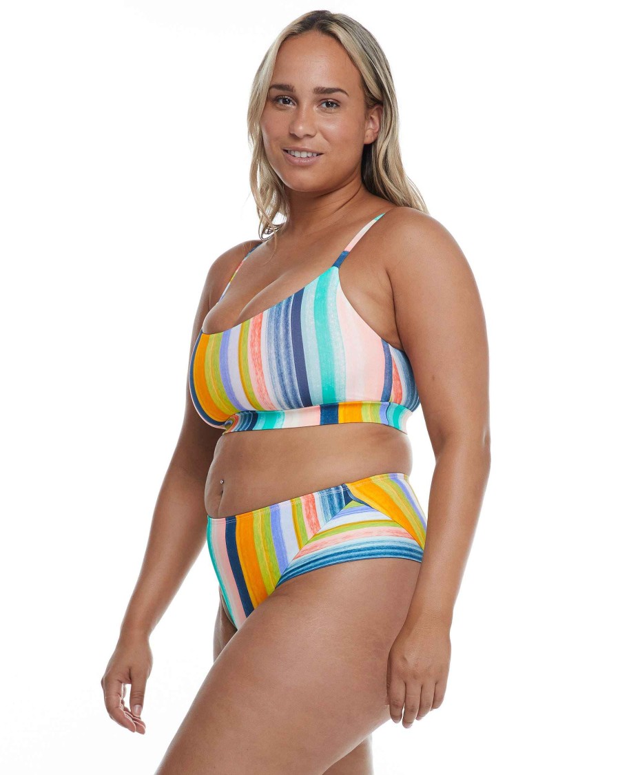 Swimwear SGS Plus Size Swimwear | Havana Nights Plus Size Aro Bralette Bikini Top Combo Multi