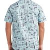 Men Island Daze Button Up Shirts | Outrigger Button-Up Shirt Blue