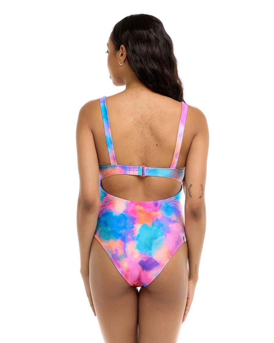 Swimwear SGS Cross-Overs | Iridescence Eli One-Piece Swimsuit - Multi Iridescence Multi