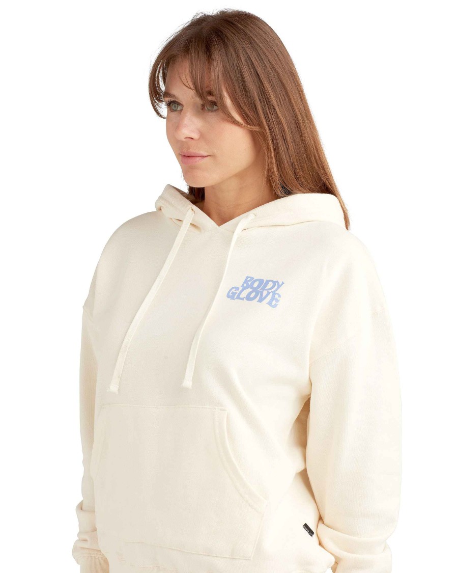 Women Jerry Leigh Hoodies & Jackets | Radiant Relaxed Hoodie Cream