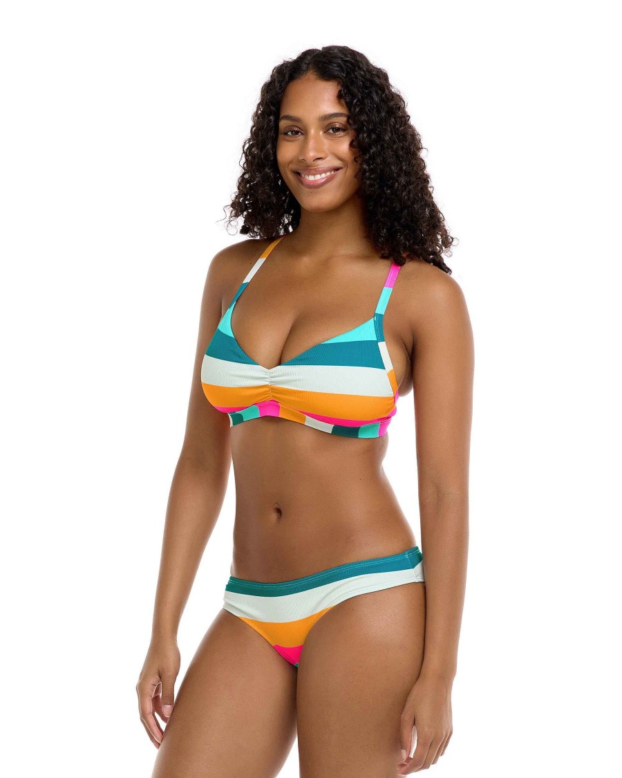 Swimwear SGS D-F Cup Tops | Free Flow Drew D-F Cup Bikini Top - Multi Free Flow Multi