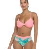 Swimwear SGS D-F Cup Tops | Flor Nove Solo Reversible D-F Cup Bikini Top Flor Nove / Sea Mist