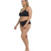 Swimwear SGS Plus Size Swimwear | Ibiza Drew Plus Size Swim Top Black