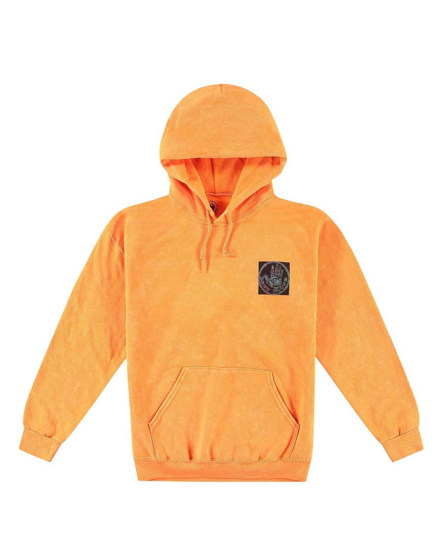 Men Jerry Leigh Hoodies & Jackets | Neon Scribble Pullover Hoodie Neon Orange