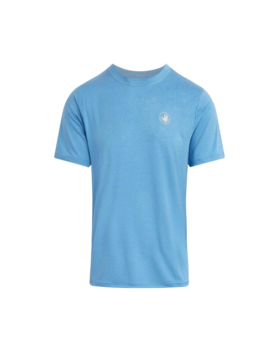 Men Island Daze T-Shirts & Tops | Offshore Upf Short-Sleeve Sun Shirt Heather Blue