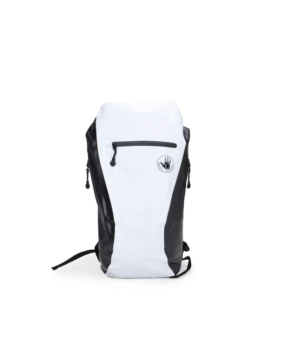 Accessories LongLat Backpacks & Luggage | Advenire Waterproof Vertical Roll-Top Backpack White