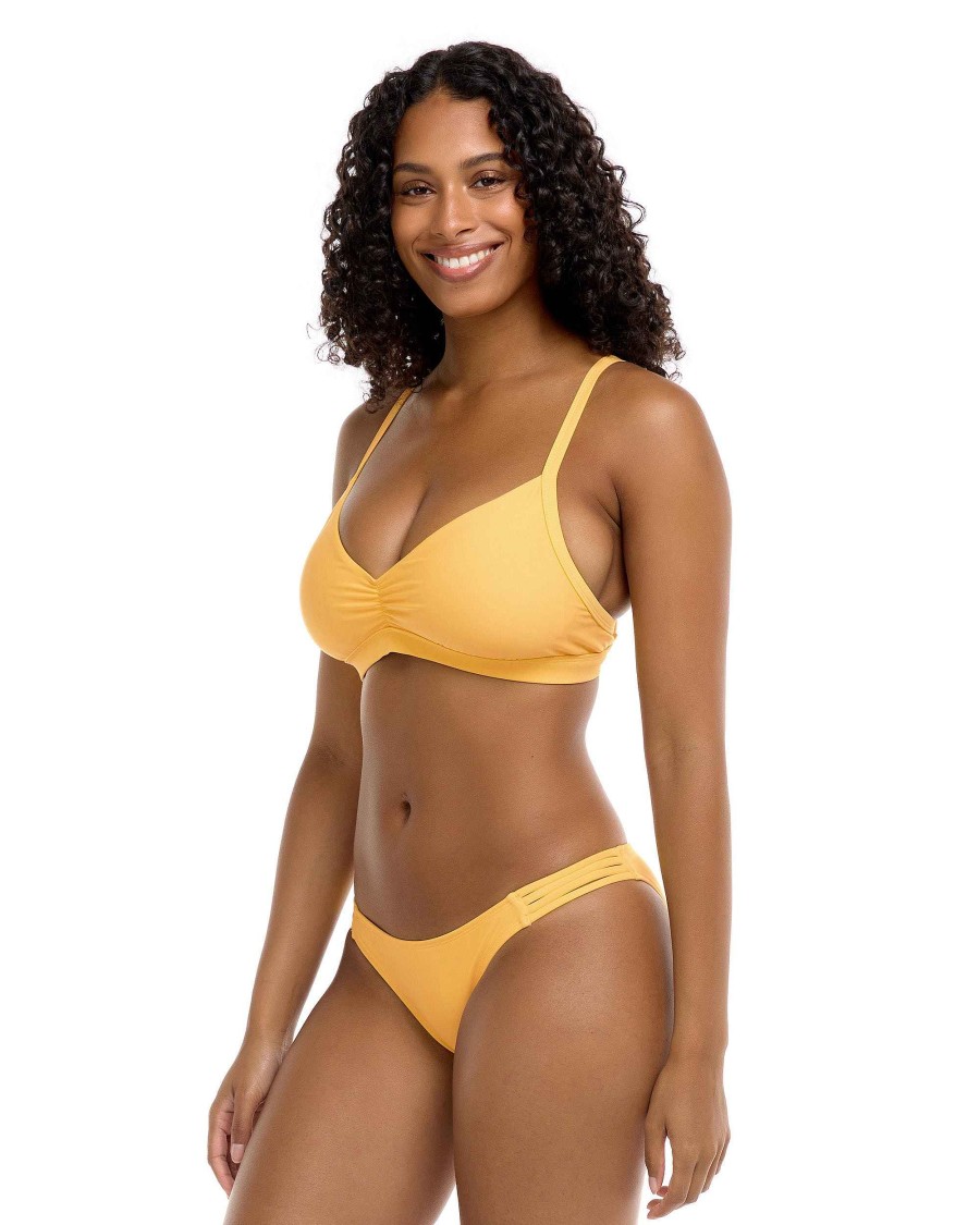 Swimwear SGS D-F Cup Tops | Smoothies Drew D-F Cup Bikini Top Canary