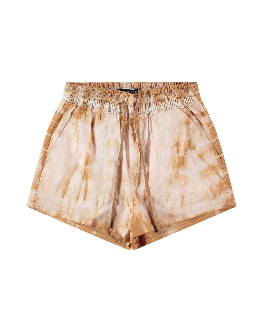 Women Jerry Leigh Bottoms | Edilee Elastic Waist Shorts Bronze