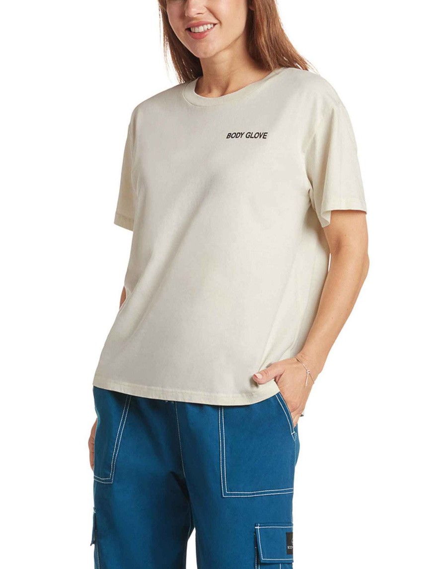 Women Jerry Leigh Tops | Dawn Patrol T-Shirt Cream