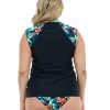 Boards SGS Rash Guards | Colola Exhale Plus Size Rashguard Colola / Black