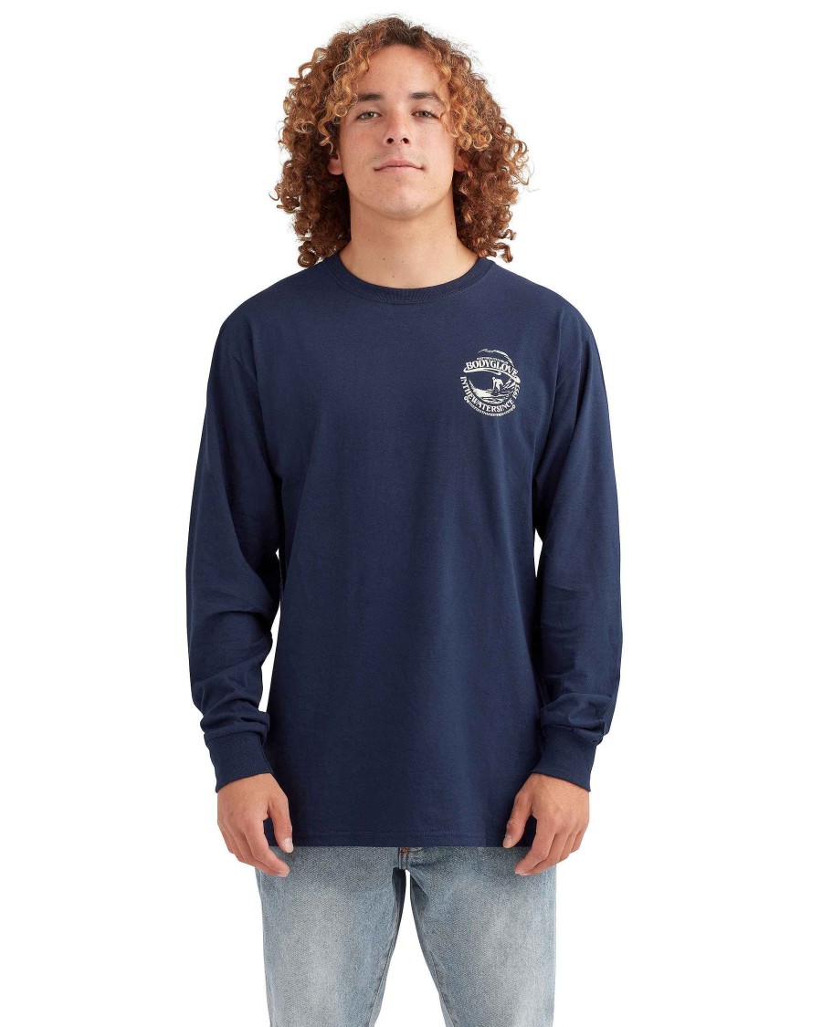 Men Jerry Leigh T-Shirts & Tops | Waterborne Long-Sleeved T-Shirt Navy