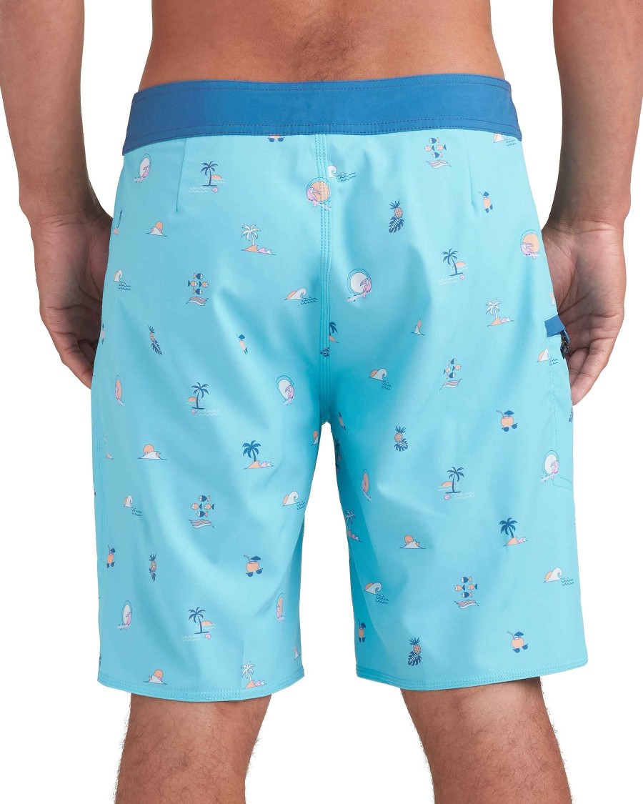 Swimwear Island Daze Boardshorts | Bocas 19" Boardshort Aqua