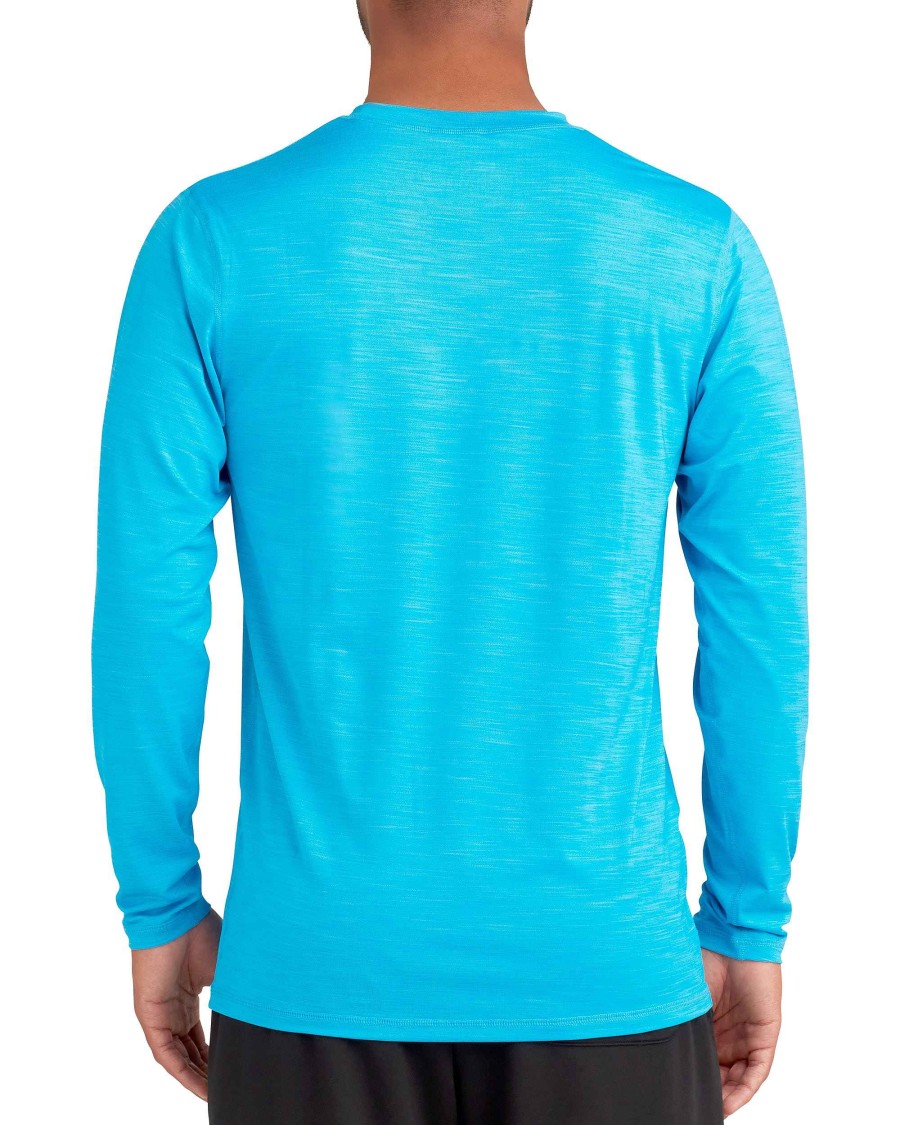 Men Island Daze T-Shirts & Tops | Offshore Pro Upf Long-Sleeve Shirt - Aqua Royal