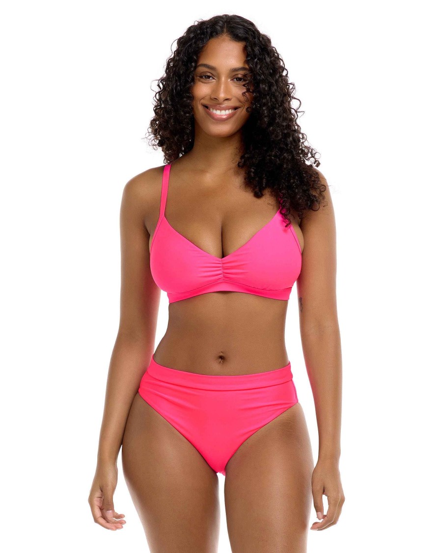 Swimwear SGS D-F Cup Tops | Smoothies Drew D-F Cup Bikini Top Bubble Gum