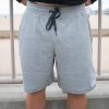 Men Jerry Leigh Shorts | Men'S Waffle Weave Gym Shorts Gray