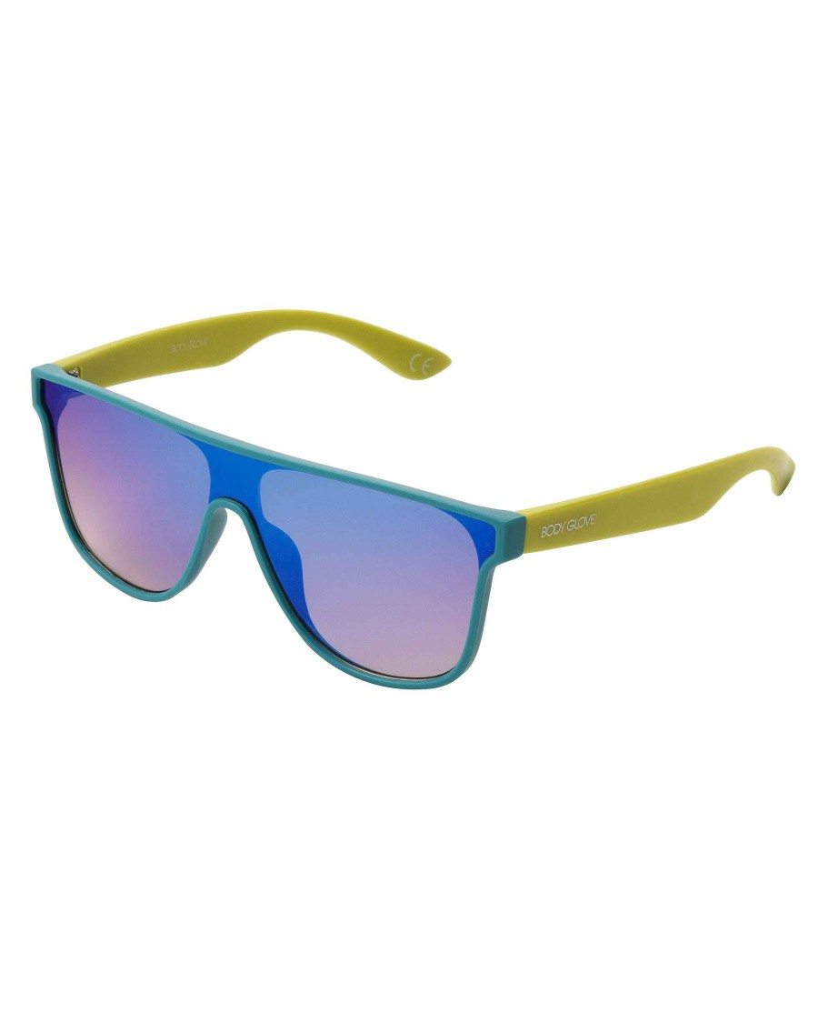 Accessories FGX Sunglasses | Toby Shield-Shaped Sunglasses Teal