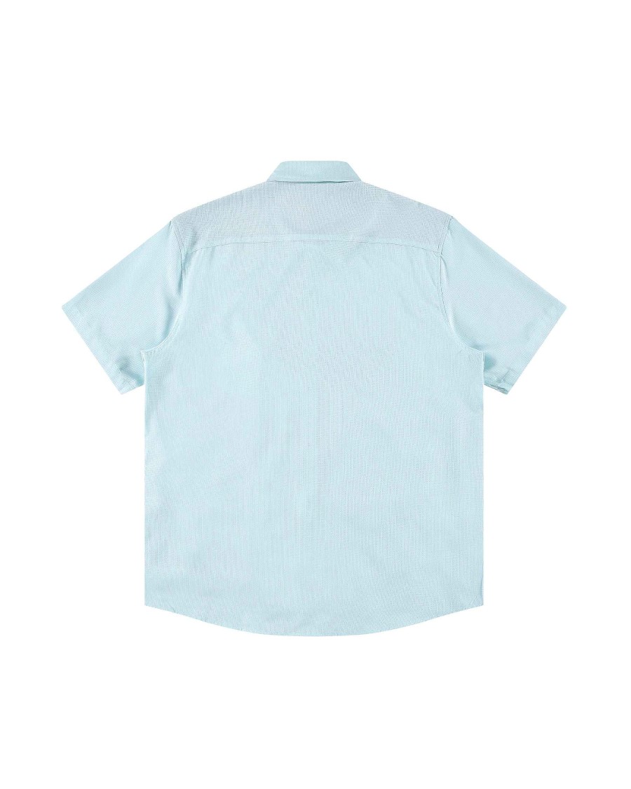 Men Island Daze Button Up Shirts | The Breeze Upf 50+ Button-Up Shirt Aqua