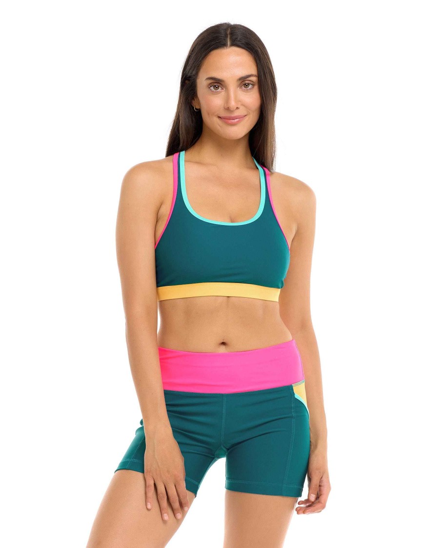 Swimwear SGS Cross-Overs | Vibration Equalizer Sports Bra Kingfisher