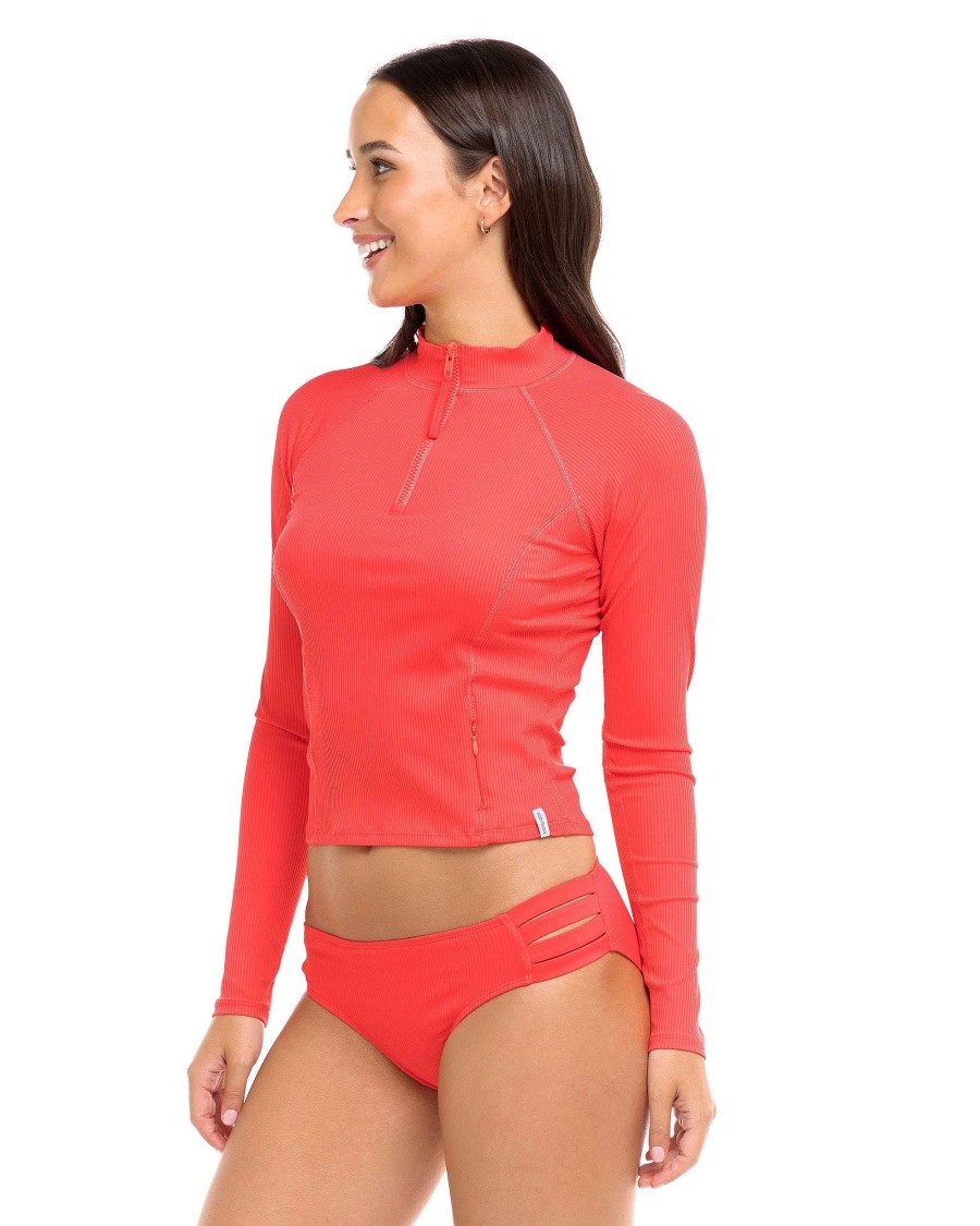 Boards SGS Rash Guards | Ibiza Raelynn Long Sleeve Rashguard Snapdragon