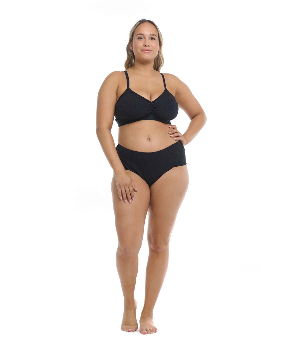 Swimwear SGS Plus Size Swimwear | Ibiza Plus Size Coco Bikini Bottom Black