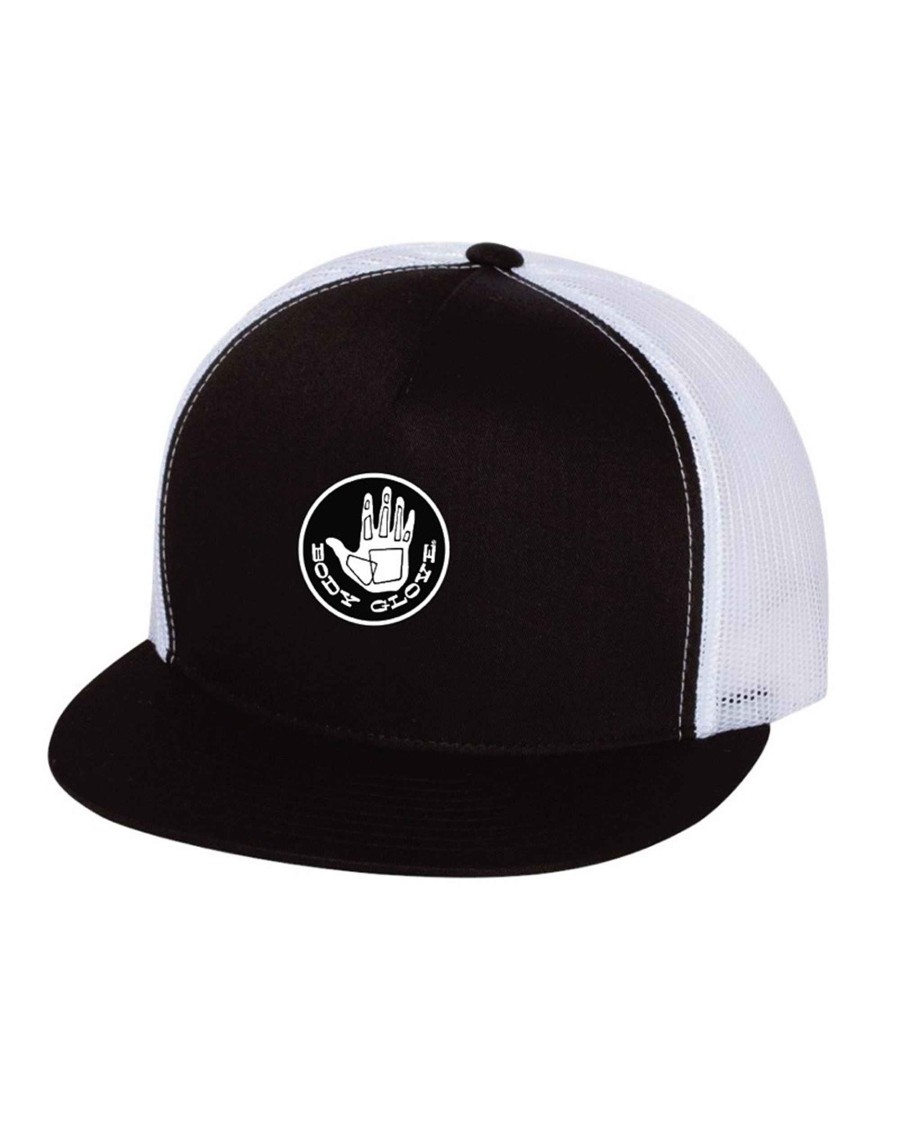 Women Riviera Supply Headwear | Limited-Edition Circle Logo Snapback Trucker Hat Black/White