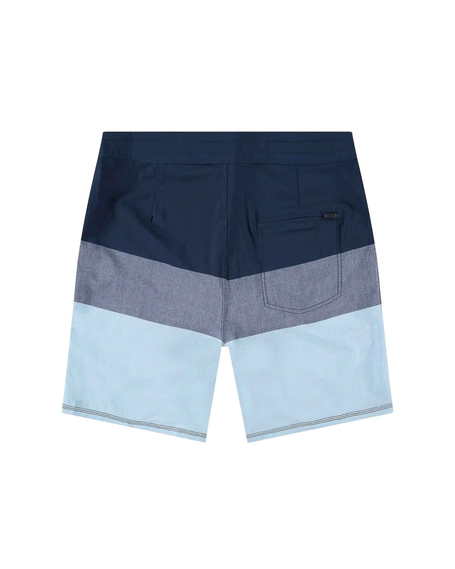 Swimwear Island Daze Boardshorts | Hermosa 18" Side-Stripe Boardshort Light Blue