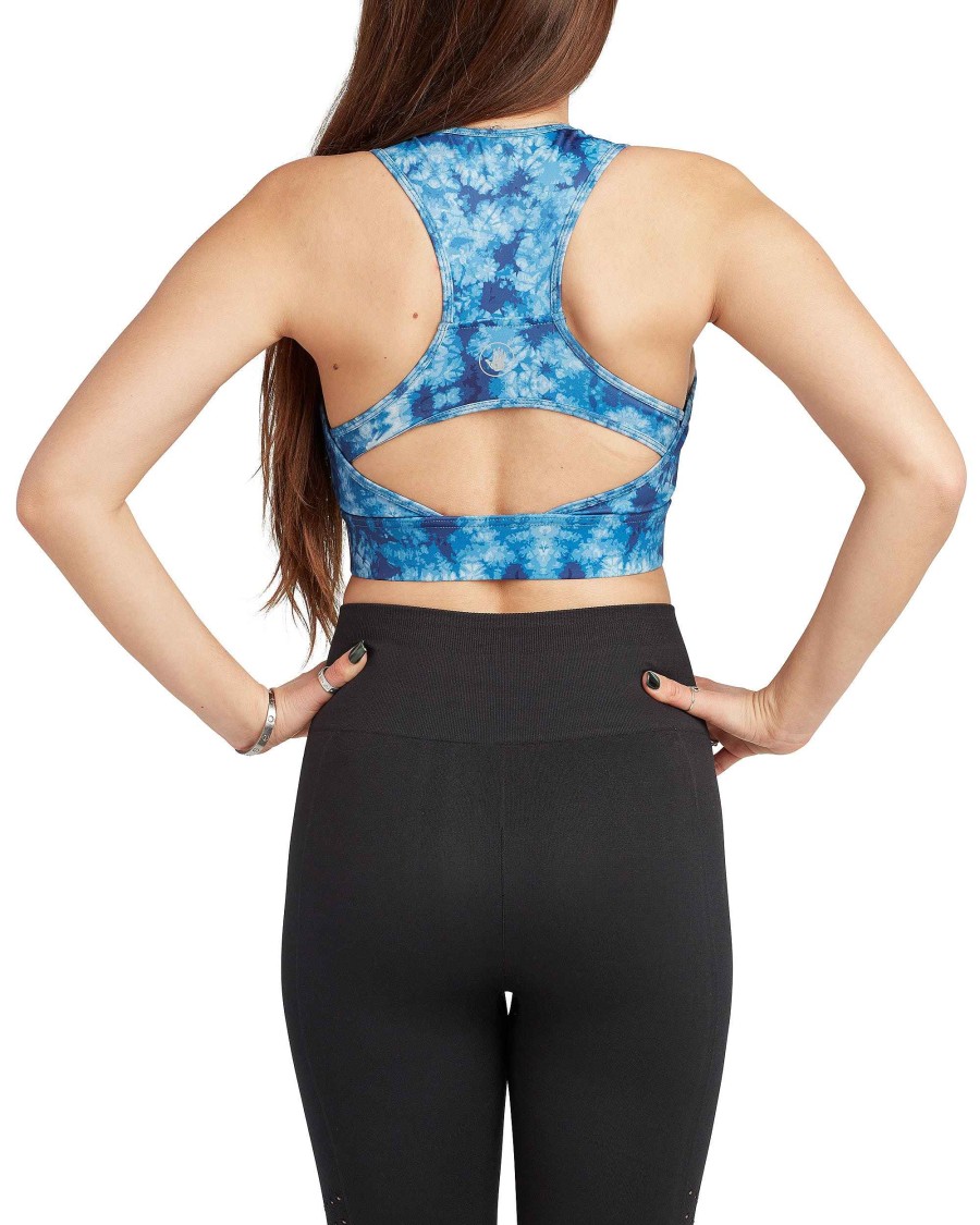 Women S2 Activewear | Strike A Pose Sports Bra Tie Dye Blue