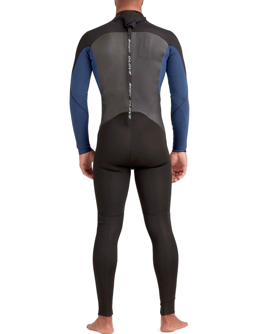 Men SDI Wetsuits | Phoenix 3/2Mm Men'S Back-Zip Fullsuit Blue