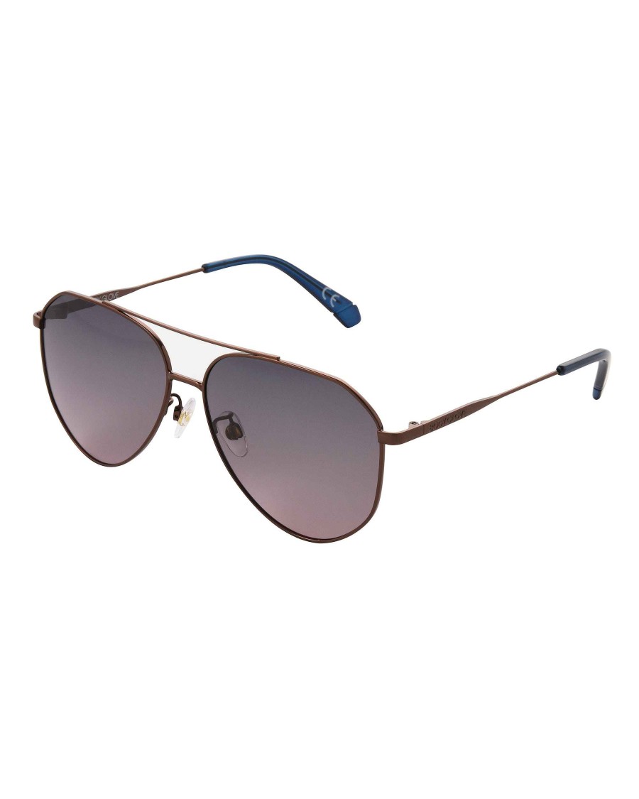 Accessories FGX Sunglasses | Women'S Poppy Aviator Sunglasses Bronze