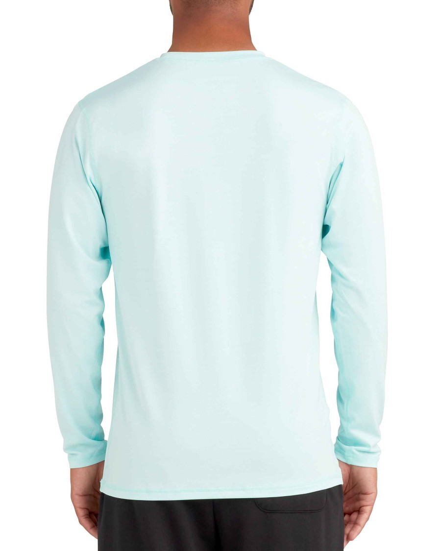 Men Island Daze T-Shirts & Tops | Offshore Pro Upf Long-Sleeve Shirt Light Blue