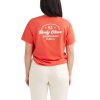 Women Jerry Leigh Tops | Hot Rod Short-Sleeved T-Shirt Fiery Red