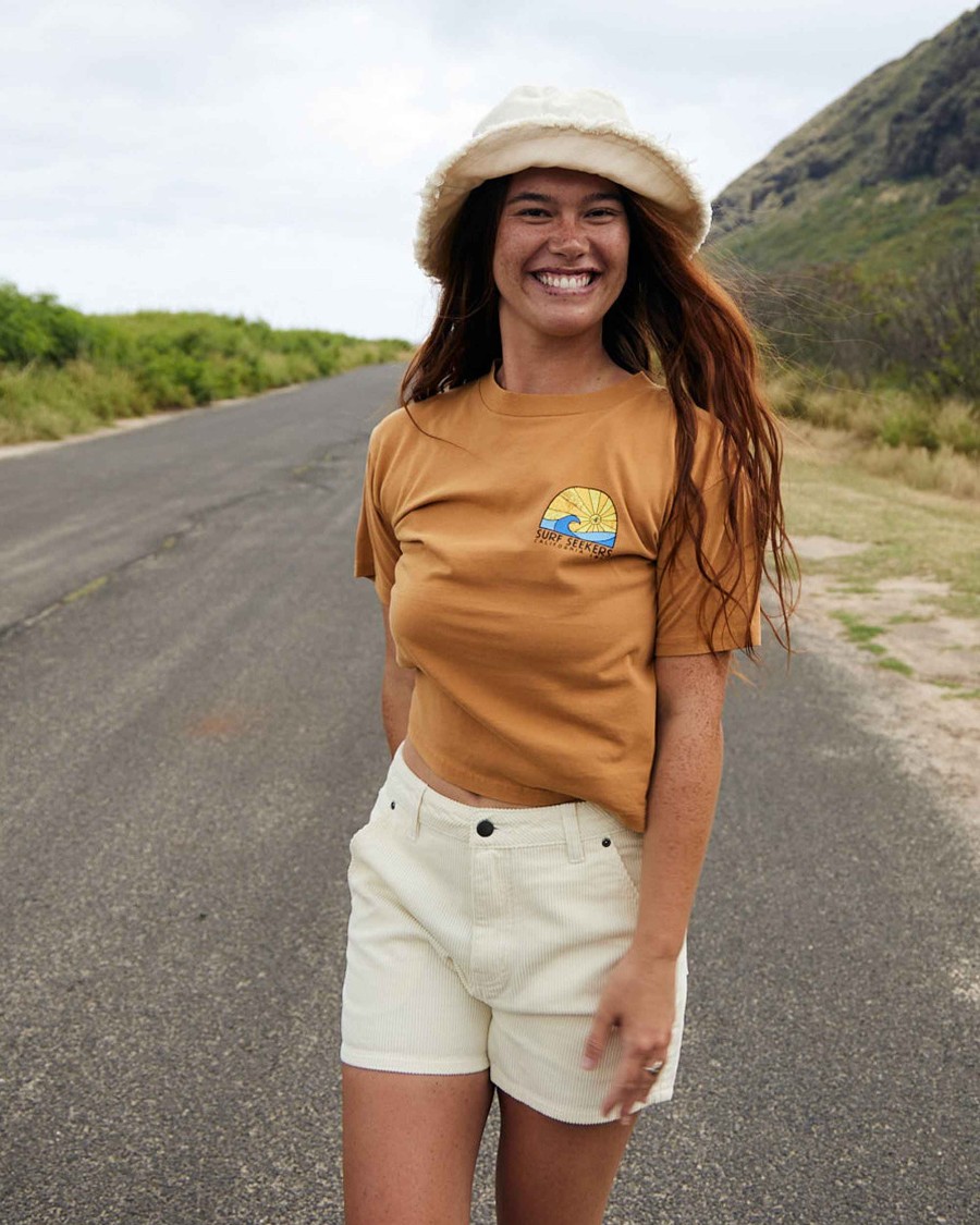 Women Jerry Leigh Tops | Surf Seekers T-Shirt Bronze