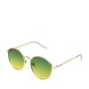 Accessories FGX Sunglasses | Women'S Bgl 1902 Polarized Round Sunglasses Gold