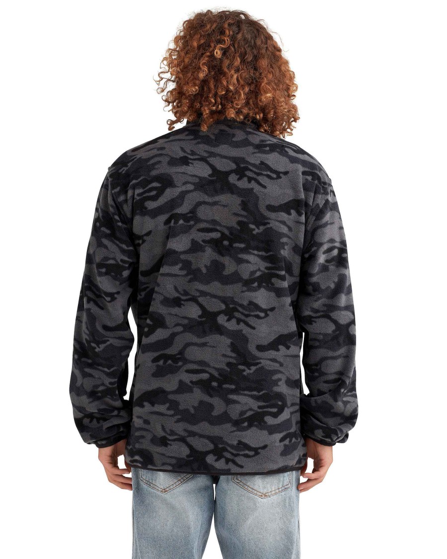 Men Jerry Leigh Hoodies & Jackets | Breakwall Full-Zip Polar Fleece Jacket Camo Midnight