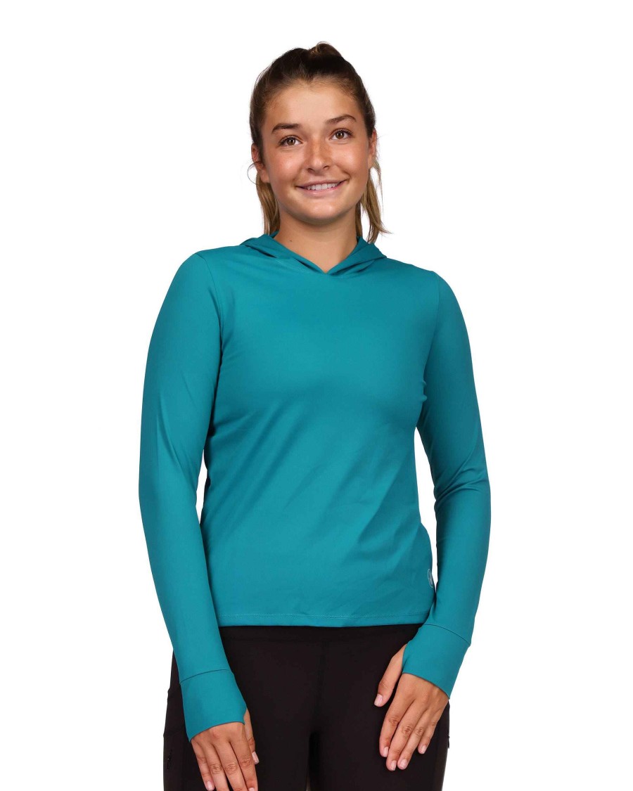 Women S2 Activewear | Essential Performance Pullover Hoodie Teal