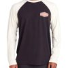 Men Jerry Leigh T-Shirts & Tops | Long-Sleeved Raglan Upf 50+ T-Shirt Black/White