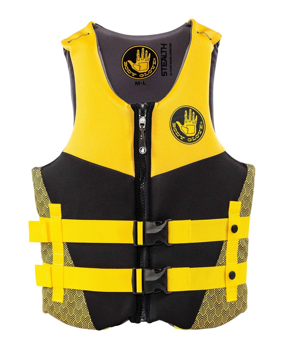 Life Vests SDI Coast Guard Approved | Stealth Unisex Uscga Pfd Black/Yellow