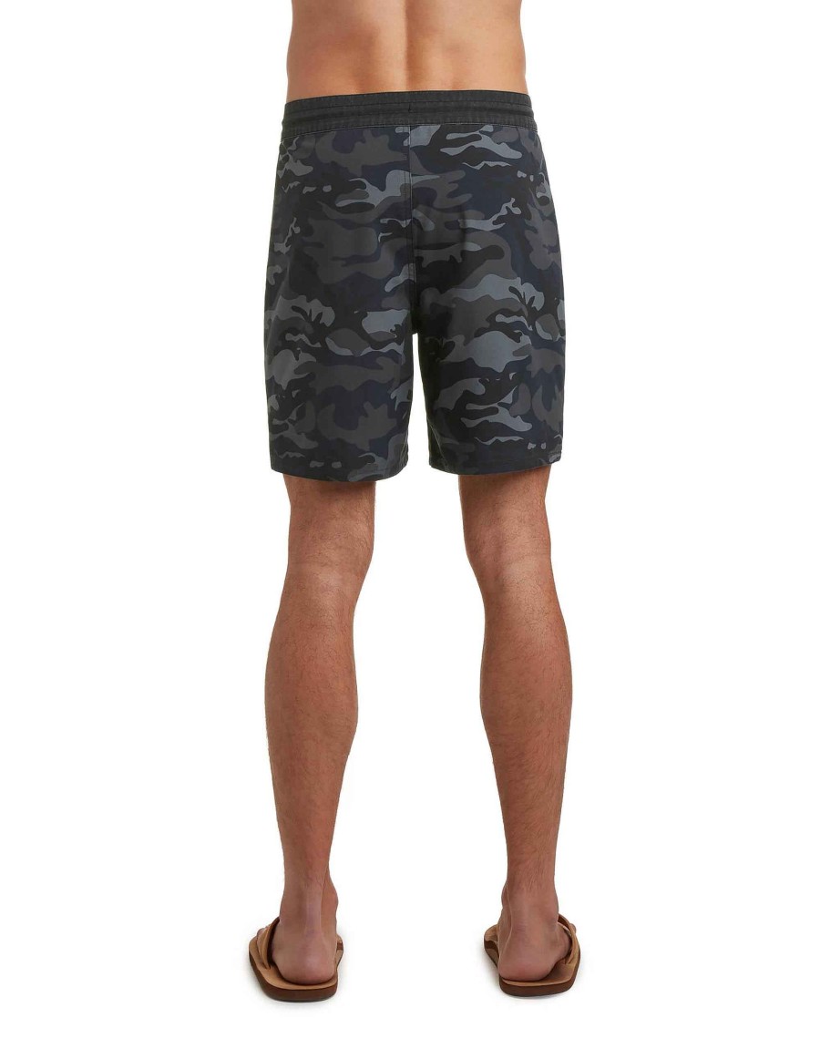 Swimwear Jerry Leigh Boardshorts | Fiftythree70 19" Performance Boardshorts Midnight Camo