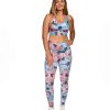 Women S2 Activewear | All-Over-Print Full-Length Legging With Pockets Daisy Teal