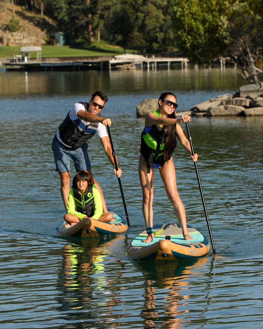 Boards Surf 9 Paddle Boards | Performer 11' Inflatable Paddle Board Deep Sea/Isle Green