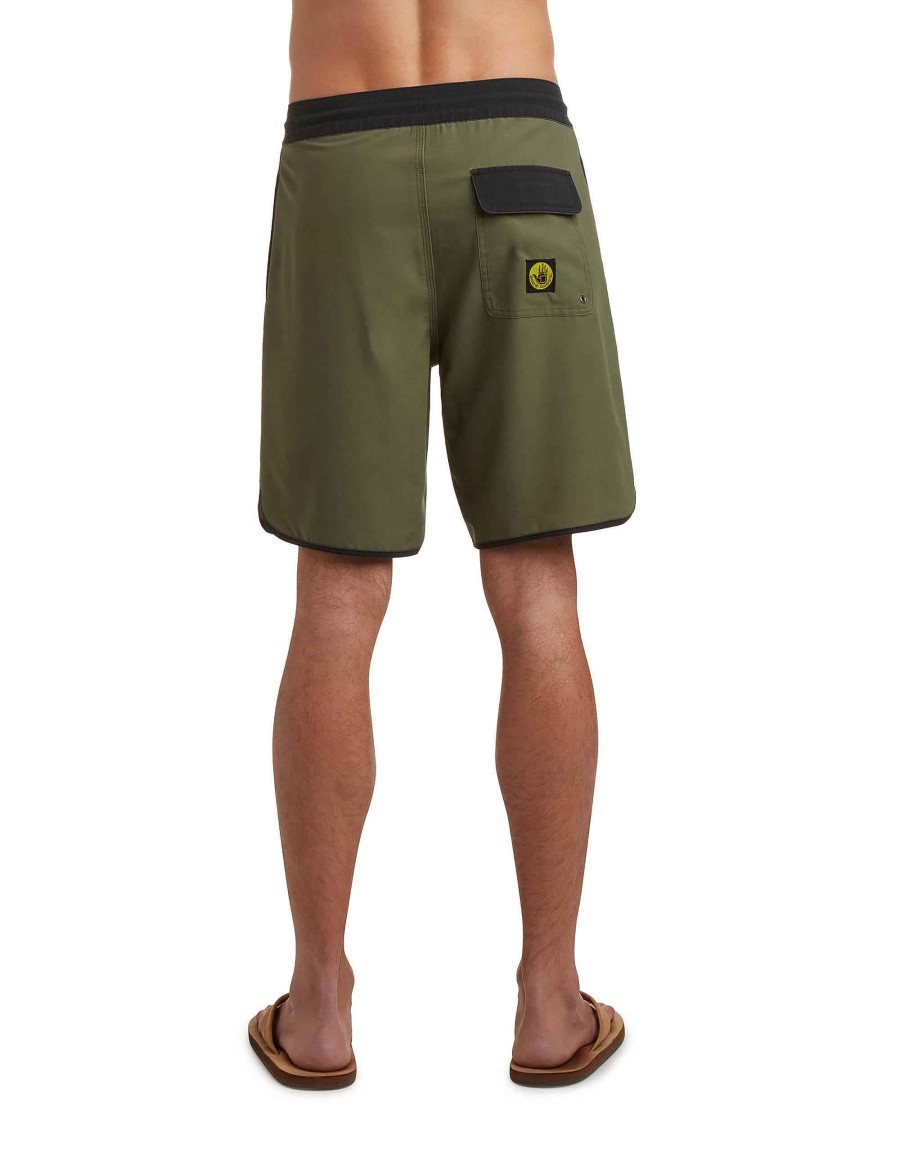 Swimwear Jerry Leigh Boardshorts | Og Scallop 19" Boardshorts Olive