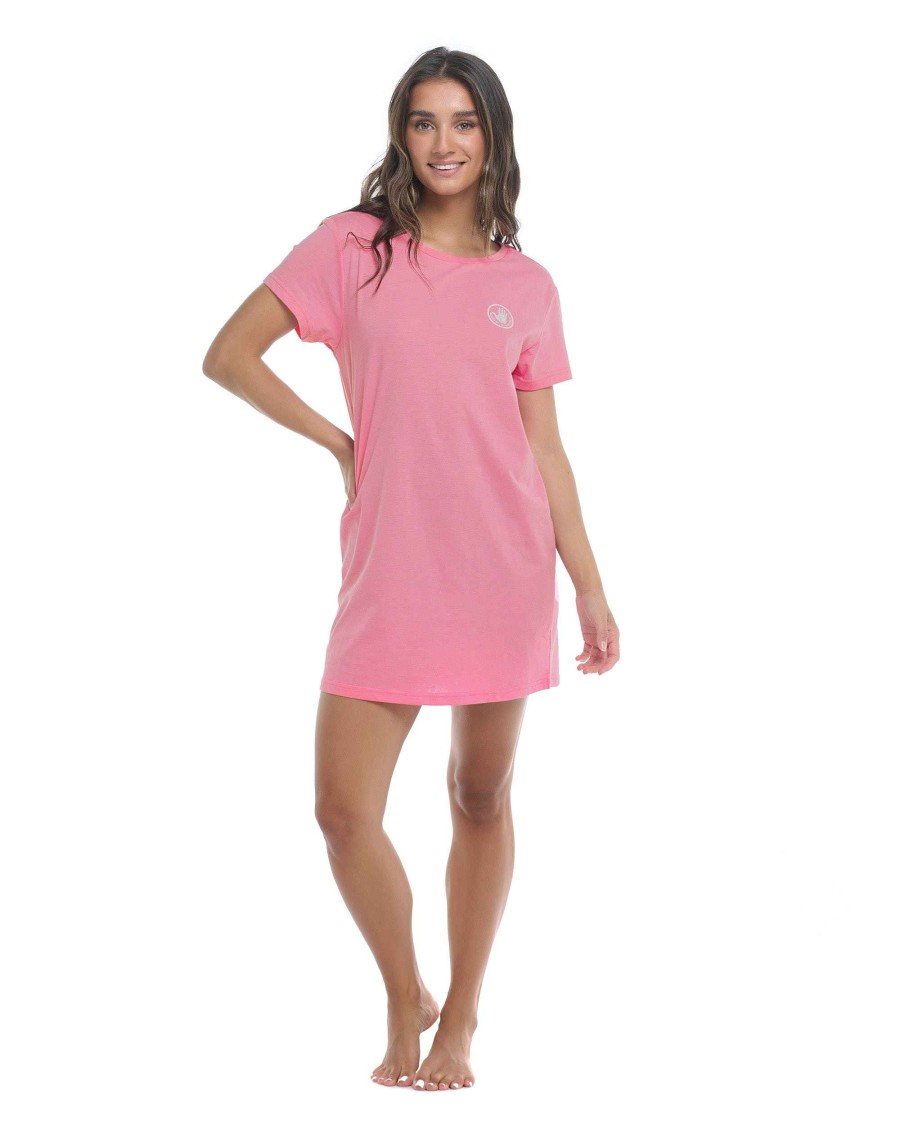 Women SGS Dresses | Brielle T-Shirt Dress Pitaya Heather