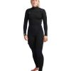 Women SDI Wetsuits | Women'S Gold Cell 4/3Mm Chest Zip Fullsuit Black